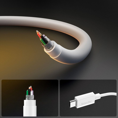 Spigen EB6020CC Essential - Kabel USB-C do USB-C PD 60W 2m (Biały) (ACA08719)