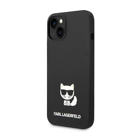 Karl Lagerfeld Choupette Body - Etui iPhone 14 Plus (czarny) (KLHCP14MSLCTBK)