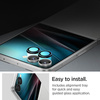 Spigen Optik Pro HD GLAS.TR EZ Fit Camera Protector 2-Pack - Szkło ochronne na obiektyw do Samsung Galaxy Z Flip 7 (Czarny) (AGL09587)