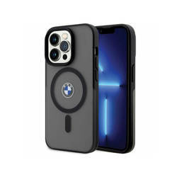 BMW Signature MagSafe - Etui iPhone 14 Pro (czarny) (BMHMP14LDSLK)