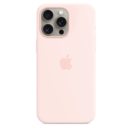 Apple Silikonowe etui z MagSafe do iPhone’a 15 Pro Max - jasnoróżowe (MT1U3ZM/A)