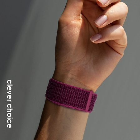 Crong Nylon - Pasek sportowy do Apple Watch 38/40/41/42 mm (Magenta Fusion) (CRG40NLBDFR)