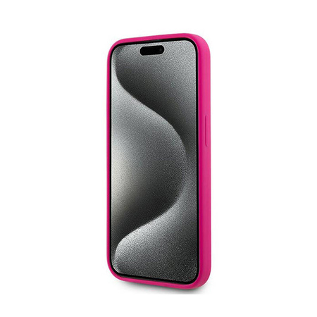 Karl Lagerfeld Silicone Choupette Head MagSafe - Etui iPhone 15 Pro Max (różowy) (KLHMP15XSCHPPLF)