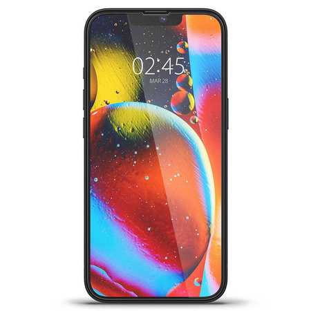 Spigen Glass FC - Szkło hartowane do iPhone 16e / iPhone 14 / iPhone 13 / iPhone 13 Pro (Czarna ramka) (AGL03392)