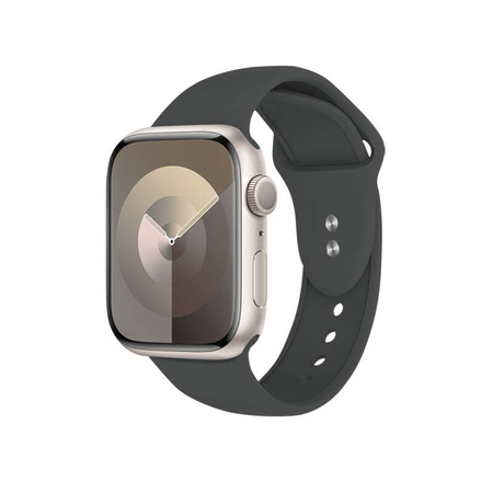 Crong Liquid - Pasek do Apple Watch 44/45/46/49 mm (grafitowy) (CRG-44LQB-GRP)