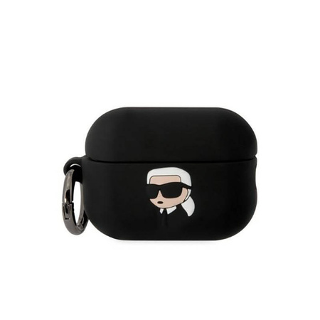 Karl Lagerfeld Silicone NFT Karl Head 3D - Etui AirPods Pro 2 (czarny) (KLAP2RUNIKK)