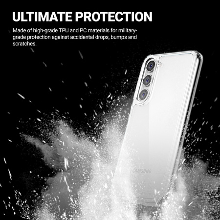 Crong Crystal Shield Cover - Etui Samsung Galaxy S23 (przezroczysty) (CRG-CSHC-SGS23-TRS)