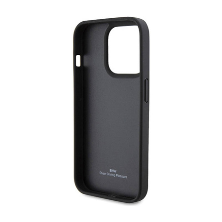BMW Leather Quilted - Etui iPhone 15 Pro Max (czarny) (BMHCP15X22RQDK)