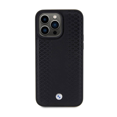 BMW Leather Diamond Pattern - Etui iPhone 15 Pro Max (czarny) (BMHCP15X22RFGK)