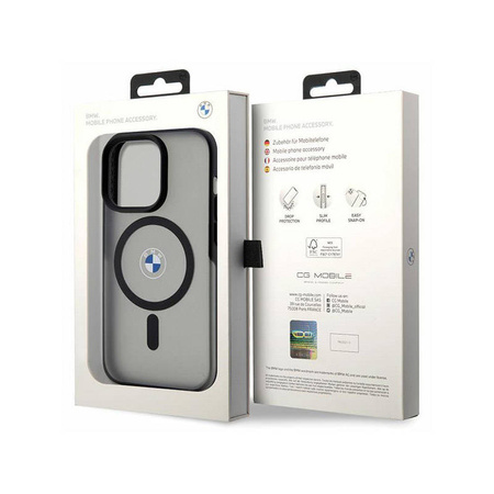BMW Signature MagSafe - Etui iPhone 14 Pro Max (czarny) (BMHMP14XDSLK)