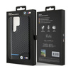 BMW Leather Carbon Blue Line - Etui Samsung Galaxy S24 Ultra (czarny) (BMHCS24L22NBCK)