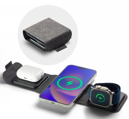 Mophie travel charger - ładowarka bezprzewodowa z MagSafe - czarna (401311507)
