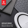 Crong PowerSpot Fast Wireless Charger – Aluminiowa ładowarka bezprzewodowa Qi 15W USB-C z powłoką ze szkła hartowanego (Silver White) (CRG-PS15W-WHI)