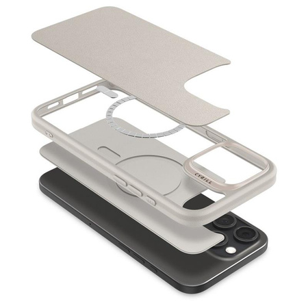 Spigen Cyrill Kajuk Mag MagSafe - Etui do iPhone 16 Pro Max (Cream) (ACS08396)