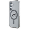 Karl Lagerfeld Button Karl & Choupette Heads Printed Logo MagSafe - Etui Samsung Galaxy S25 (czarny) (KLHMS25SHLSKCK)
