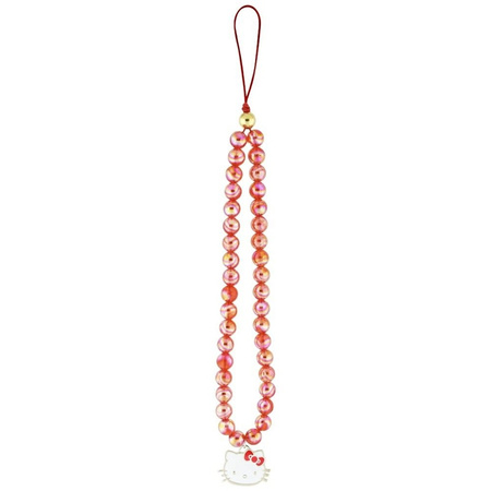 Hello Kitty Pearls Kitty Head - Zawieszka do telefonu (czerwony) (HKSTBER)