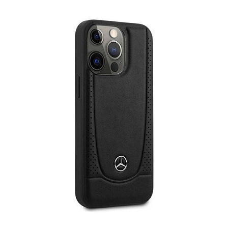 Mercedes Leather Urban Line - Etui iPhone 15 Pro Max (czarny) (MEHCP15XARMBK)