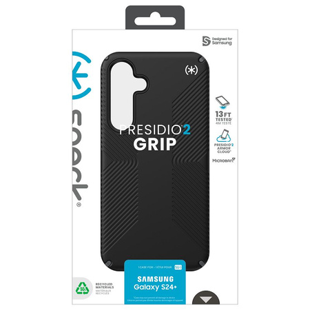 Speck Presidio2 Grip - Etui Samsung Galaxy S24+ (Black/Slate Grey/White) (150616-3205)