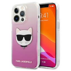 Karl Lagerfeld Choupette Head - Etui iPhone 13 Pro Max (różowy) (KLHCP13XCTRP)