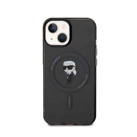 Karl Lagerfeld IML Ikonik MagSafe - Etui iPhone 15 (czarny) (KLHMP15SHFCKNOK)