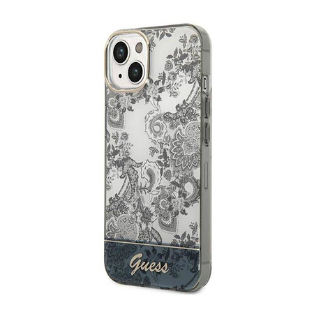 Guess Porcelain Collection - Etui iPhone 14 Plus (szary) (GUHCP14MHGPLHG)