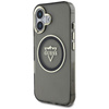 Guess IML Metal Mountain Logo MagSafe - Etui do iPhone 16 (czarny) (GUHMP16SHFGTMSLSK)