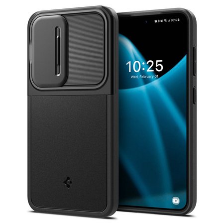 Spigen Optik Armor - Etui do Samsung Galaxy S24 (Czarny) (ACS07363)