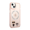 Karl Lagerfeld Karl & Choupette Aluminium MagSafe - Etui iPhone 14 Plus (różowy) (KLHMP14MHKCP)