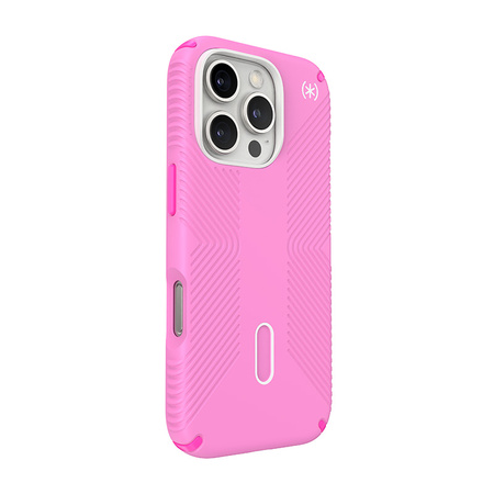 Speck Presidio2 Grip ClickLock & MagSafe - Etui iPhone 16 Pro (True Pink / Shocking Pink / White) (150701-3249)