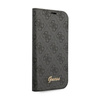 Guess 4G Metal Camera Outline Booktype Case - Etui iPhone 14 (czarny) (GUBKP14SHG4SHK)
