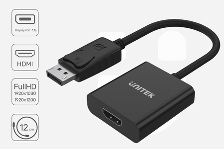 Unitek adapter DisplayPort na port HDMI (Y-5118DABOX)