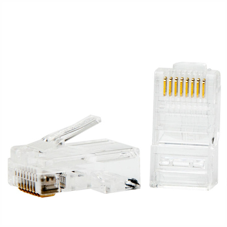 Unitek Wtyk modularny RJ45 (8P8C) Cat. 5e 100 szt. - przezroczysty (Y-OT18TP)
