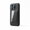 Mujjo Wallet Leather Case - etui skórzane do iPhone 16 Pro Max kompatybilne z MagSafe (black) (MUJJO-CL-056-BK)