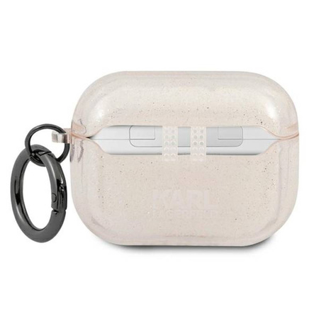 Karl Lagerfeld Karl Head Glitter - Etui Airpods Pro (złoty) (KLAPUKHGD)
