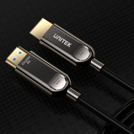 Unitek Kabel optyczny HDMI 2.1 AOC 8K 120Hz 80m - czarny (C11085GY01-80M)