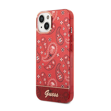 Guess Bandana Paisley - Etui iPhone 14 Plus (czerwony) (GUHCP14MHGBNHR)
