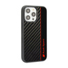 Audi Carbon Fiber Stripe - Etui iPhone 14 Pro (Czarny) (AUS-TPUPCIP14P-R8/D1-BK)