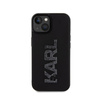 Karl Lagerfeld 3D Rubber Glitter Logo - Etui iPhone 15 (czarny) (KLHCP15S3DMBKCK)