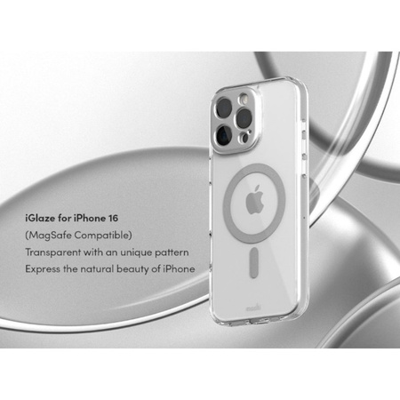Moshi iGlaze MagSafe - Etui iPhone 16 Pro Max (Luna Silver) (99MO241014)