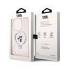 Karl Lagerfeld Ring Stand Karl & Choupette MagSafe - Etui iPhone 15 Pro Max (różowy) (KLHMP15XHMRSKCP)