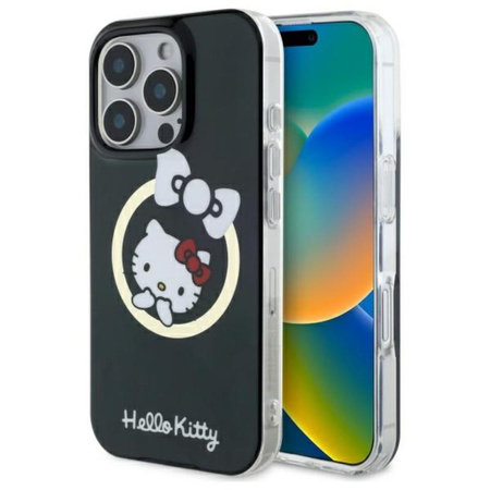 Hello Kitty IML Fun Bow MagSafe - Etui iPhone 16 Pro Max (czarny) (HKHMP16XHFLBK)