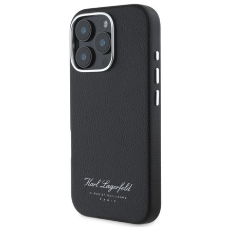 Karl Lagerfeld Hotel RSG - Etui iPhone 16 Pro Max (czarny) (KLHCP16XPGWCMKHK)