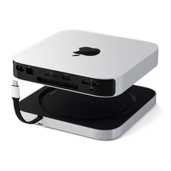 Satechi Stand & Hub - podstawka i hub do Mac Mini/Studio (USB-C 3.2, USB-A 3.2, 2x USB-A 3.0, 3,5mm jack, port micro/SD, NVMe/M.2 SATA SSD) (ST-GMMSHS)