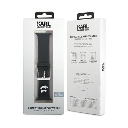 Karl Lagerfeld 3D Rubber Choupette Head NFT Pasek Apple Watch 38/40/41 mm