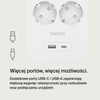Belkin Listwa antyprzepięciowa 900 J, 8 gniazd Schuko, USB-C PD 18W, USB-A, biała (SRB003VF2M-V2)