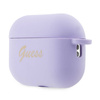 Guess Silicone Heart Charm - Etui AirPods Pro 2 (fioletowy) (GUAP2LSCHSU)