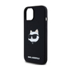 Karl Lagerfeld Silicone Choupette Head MagSafe - Etui iPhone 15 Plus / 14 Plus (czarny) (KLHMP15MSCHPPLK)