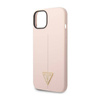 Guess Silicone Triangle Logo - Etui iPhone 14 Plus (różowy) (GUHCP14MSLTGP)