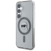 Karl Lagerfeld Button Karl Head Printed Logo MagSafe - Etui Samsung Galaxy S25 (czarny) (KLHMS25SHLSKIK)