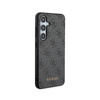 Guess 4G Metal Gold Logo - Etui Samsung Galaxy S24 (czarny) (GUHCS24SG4GFGR)